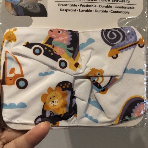 🎁Free NWT Kids Reusable Masks Children mask printed 2 layers %100 Cotton inside - Picture 8 of 15